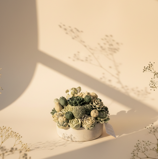 Petal Light – Medium Wax Flower Bouquet (20 Wax Roses)