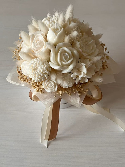 Lumière Bloom – Large Wax Flower Bouquet (20 Mixed Wax Flowers)