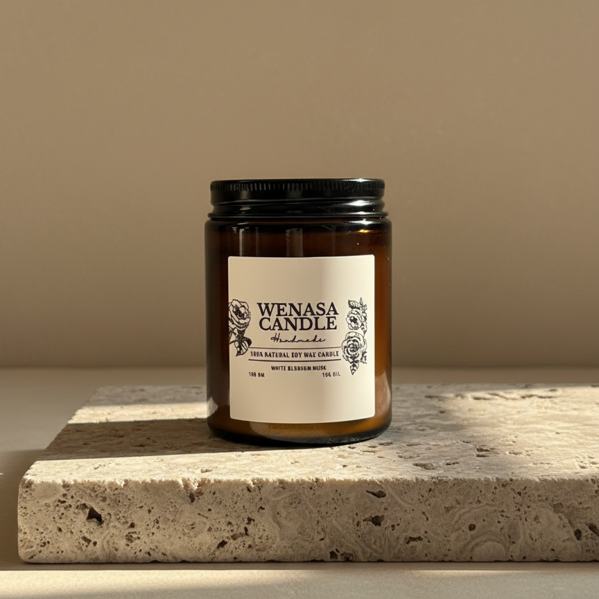 White Bloom Musk Candle