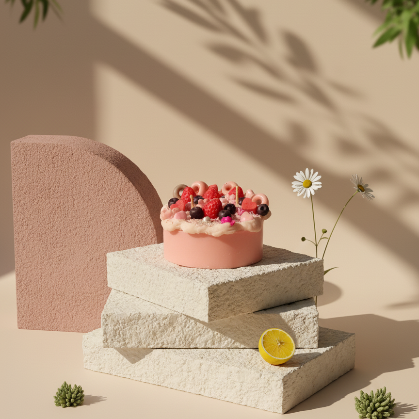 Natural Wax Scented Cake