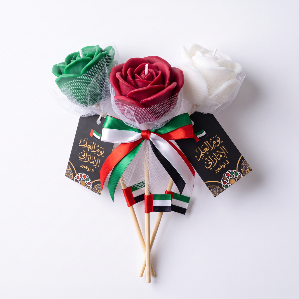 Flag Day Giveaways 3 pcs  | Scented Wax Flowers