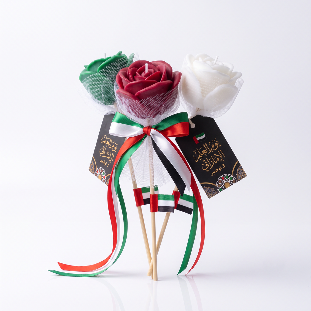 Flag Day Giveaways 3 pcs  | Scented Wax Flowers