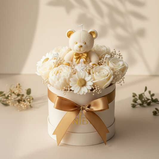 Serene Bouquet – Large Wax Flower Bouquet (15 Wax Candles)