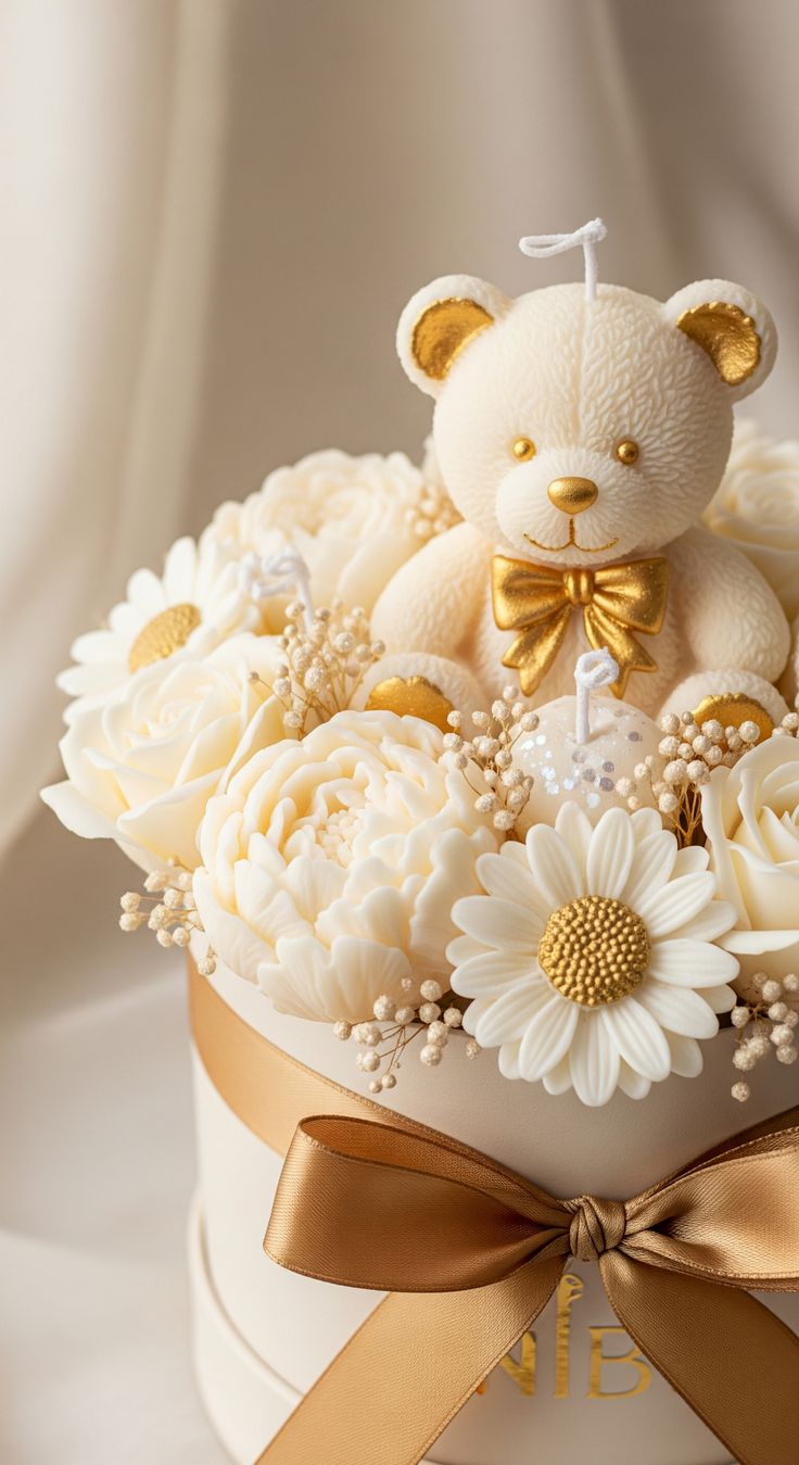 Serene Bouquet – Large Wax Flower Bouquet (15 Wax Candles)