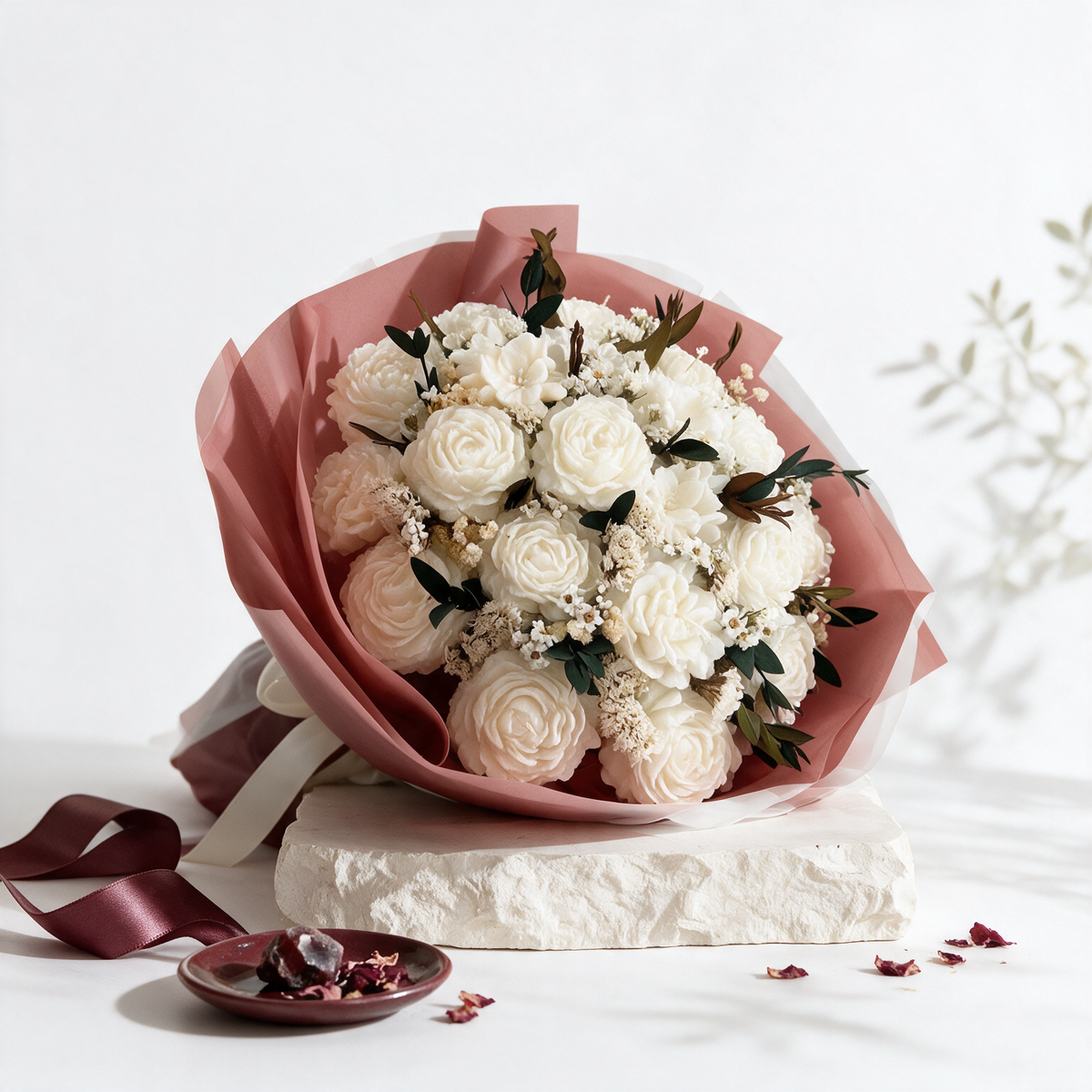 Eternal Bloom Wax Bouquet