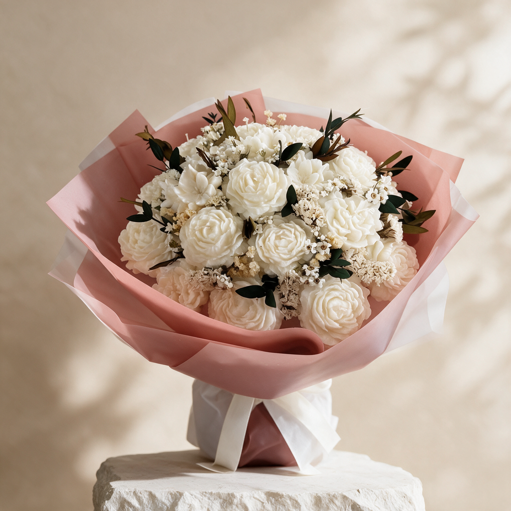 Eternal Bloom Wax Bouquet