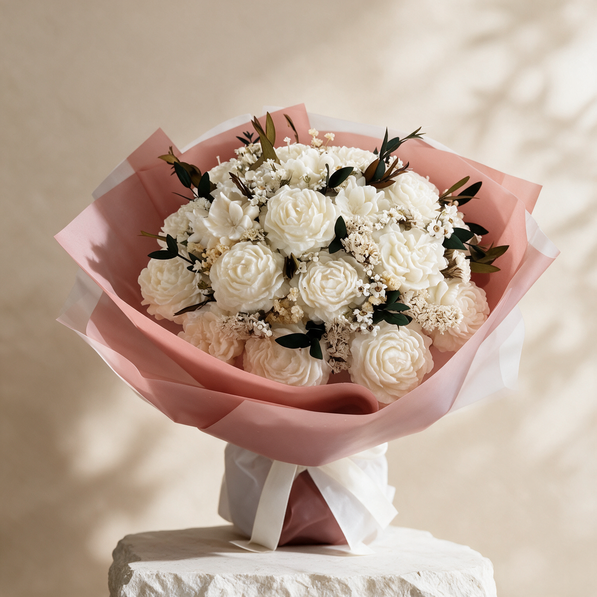 Eternal Bloom Wax Bouquet